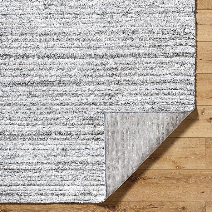 Mark&Day Area Rugs, 5x7 Mariette Global Medium Gray Area Rug, Silver Grey Carpet for Living Room, Bedroom or Kitchen (5'3" x 7')