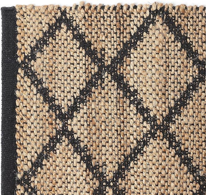 REDEARTH · Jute Cotton Area Rug - 2'x3' Rectangular Rug, Sustainable Handwoven, Non-Shedding, Soft & Durable – Reversible, Neutral Tones for Home Décor in Living Room, Dining Room, Bedroom, Set of 2