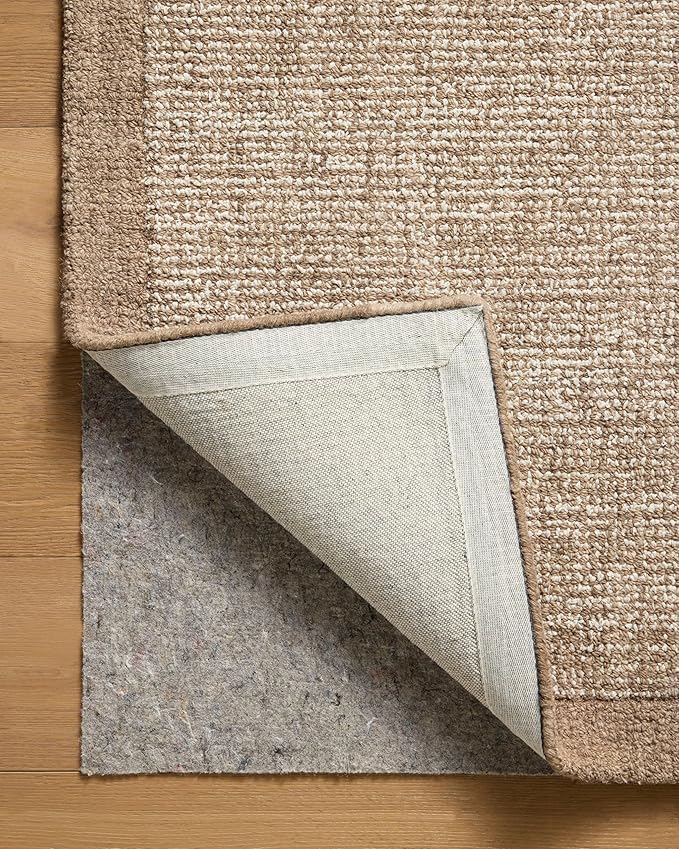 Loloi Magnolia Home by Joanna Gaines Henley Collection HNY-01 Ivory/Brown 2'-6" x 7'-6" Runner Rug