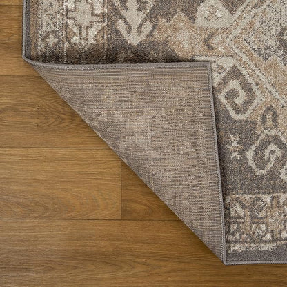 LUXE WEAVERS Moroccan Floral Beige 9x12 Area Rug for Living Room