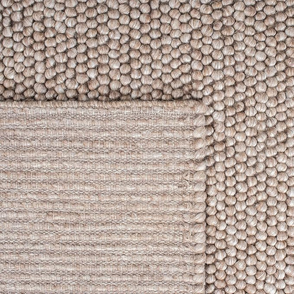 SAFAVIEH Area Rug 8x10 - Natura Collection - Large - Brown, Handmade Wool Blend, Textured Design, Ideal for Living Room, Bedroom, Dining Space (NAT620T)