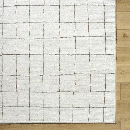 Livabliss x Our PNW Home Cascade Minimalist Area Rug, 9'2" x 12', Ivory
