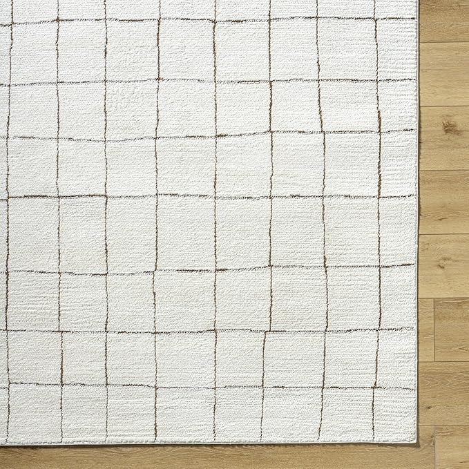 Livabliss x Our PNW Home Cascade Minimalist Area Rug, 5'3" x 7', Ivory