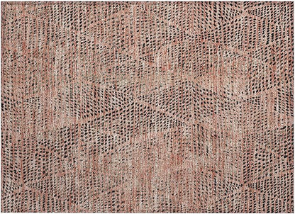 Addison Rugs Chantille ACN591 Salmon 1'8" x 2'6" Indoor Outdoor Area Rug, Easy Clean, Machine Washable, Non Shedding, Bedroom, Living Room, Dining Room, Kitchen, Patio Rug