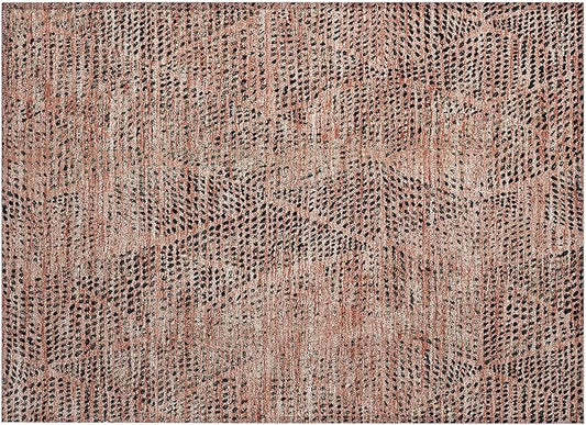 Addison Rugs Chantille ACN591 Salmon 1'8" x 2'6" Indoor Outdoor Area Rug, Easy Clean, Machine Washable, Non Shedding, Bedroom, Living Room, Dining Room, Kitchen, Patio Rug