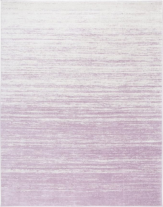 SAFAVIEH Area Rug 9x12 - Adirondack Collection - Large - Cream & Purple, Modern Ombre Design, Non Shedding & Easy to Clean, Ideal for Living Room, Bedroom, Office, Dining Space (ADR113L)