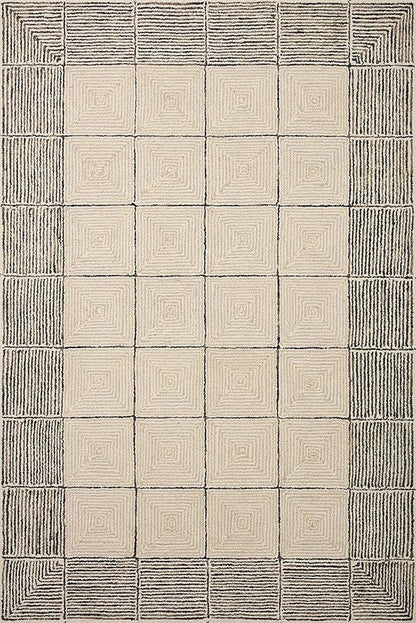 Loloi Chris Loves Julia Francis Collection FRA-02 Cream/Black 7'-9" x 9'-9" Area Rug