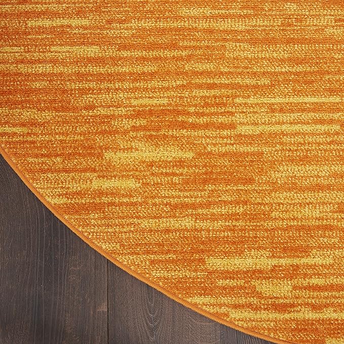 Nourison Home Nourison Essentials Sunburst 8' x Round Area Rug - Easy Clean, Non Shedding, Bed Room, Living Room, Dining Room, Kitchen (8' x Round)