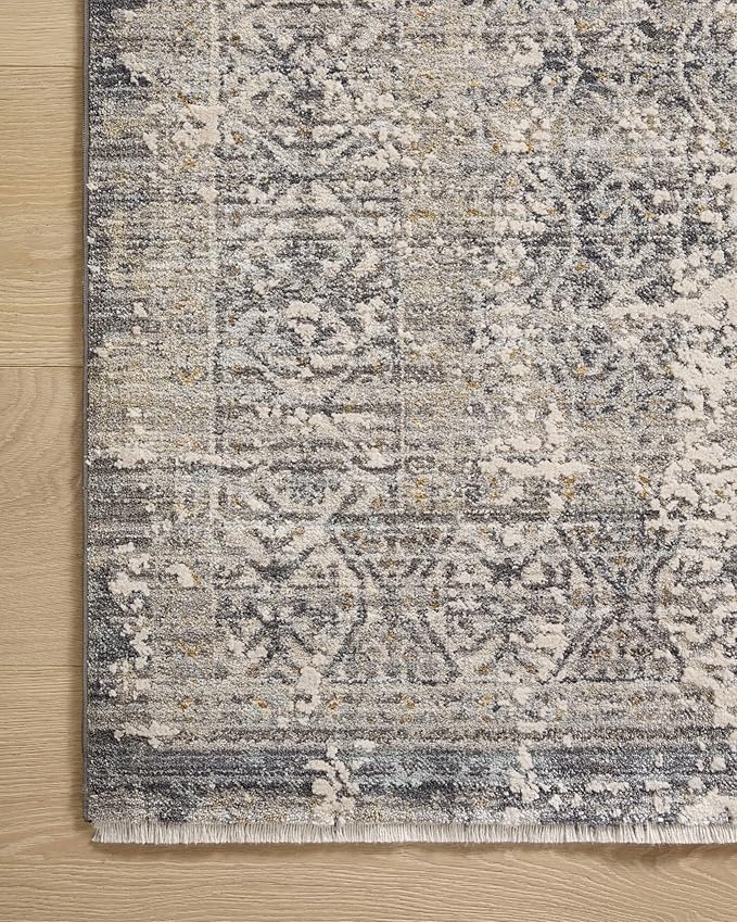 Loloi Amber Lewis Alie Collection ALE-04 Sky/Stone 7'-10'' x 10', .13'' Pile Height, Area Rug