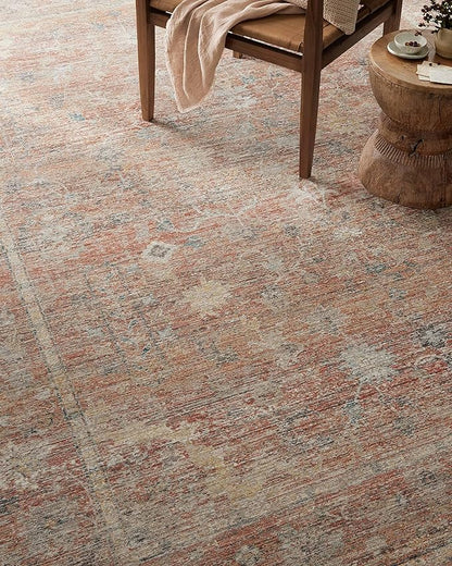 Loloi Magnolia Home by Joanna Gaines Millie Collection MIE-04 Sunset/Multi 2'-7" x 8'-0", .25" Pile Height, Runner Rug
