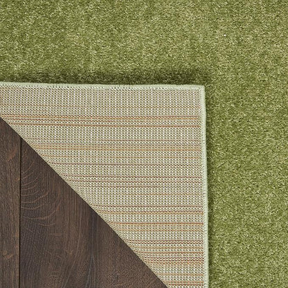 Nourison Home Nourison Essentials Green 2' x 4' Area Rug - Easy Clean, Non Shedding, Bed Room, Living Room, Dining Room, Kitchen (2' x 4')