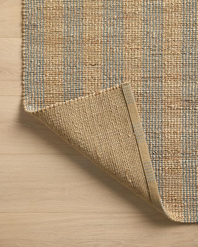 Loloi Chris Loves Julia Judy Collection JUD-04 Natural/Sky 8'-6" x 11'-6" Area Rug