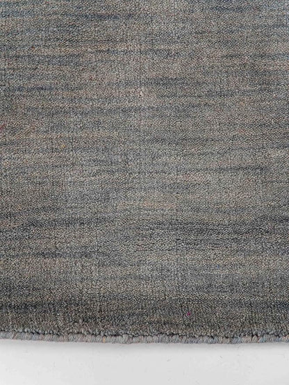 Hand Knotted Loom Wool ECO-Friendly Area Rugs - 8'x8', Octagon, Light Blue Color, Solid Plain Design, High Pile Handmade Anti Skid Area Rugs for Living Room, Bed Room (L00111)