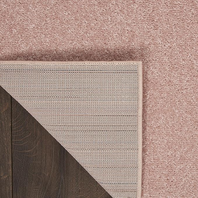 Nourison Home Nourison Essentials Pink 2'2" x 10' Area Rug - Easy Clean, Non Shedding, Bed Room, Living Room, Dining Room, Kitchen (10' Runner)