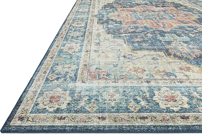 Loloi II Skye Collection SKY-12 Ocean/Multi 2'-6" x 7'-6" Runner Rug