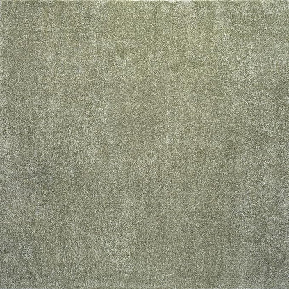 Eyely UES100O-6SQ Supersoft Haze Solid Low-Pile Indoor Area Rug, Coastal, Bohemian, Minimalist, Classic, Casual for Bedroom,Kitchen,Living Room,Non Shedding,Easy-Washing, Green, 6' Square