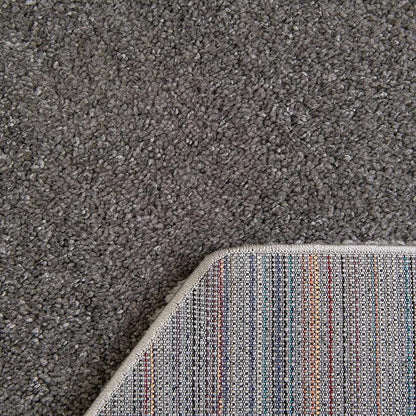 Unique Loom Solo Collection Area Rug - Calabasas (5' 3" Octagon, Gray)