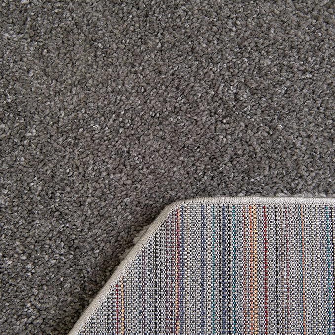 Unique Loom Solo Collection Area Rug - Calabasas (7' 10" Octagon, Gray)