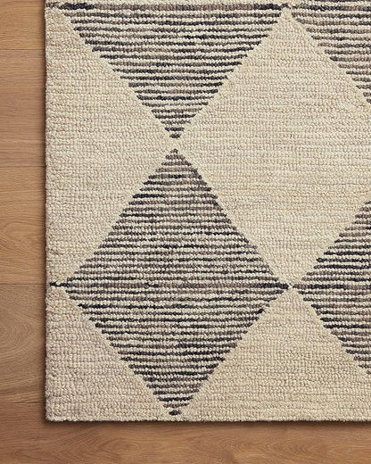 Loloi Chris Loves Julia Francis Collection FRA-01 Beige/Charcoal 8'-6" x 12' Area Rug