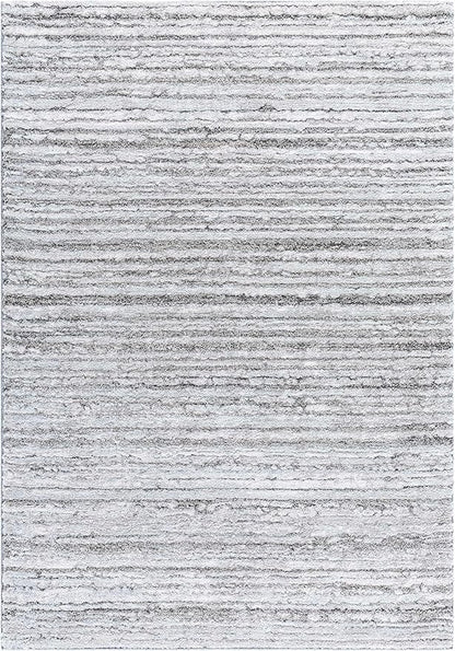 Mark&Day Area Rugs, 5x7 Mariette Global Medium Gray Area Rug, Silver Grey Carpet for Living Room, Bedroom or Kitchen (5'3" x 7')