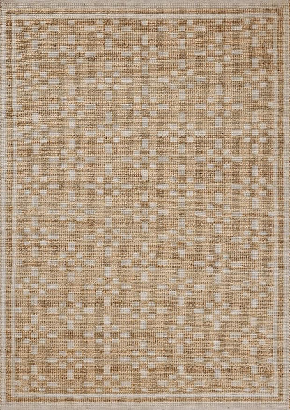 Loloi Chris Loves Julia Judy Collection JUD-07 Natural/Ivory 9'-3" x 13' Area Rug