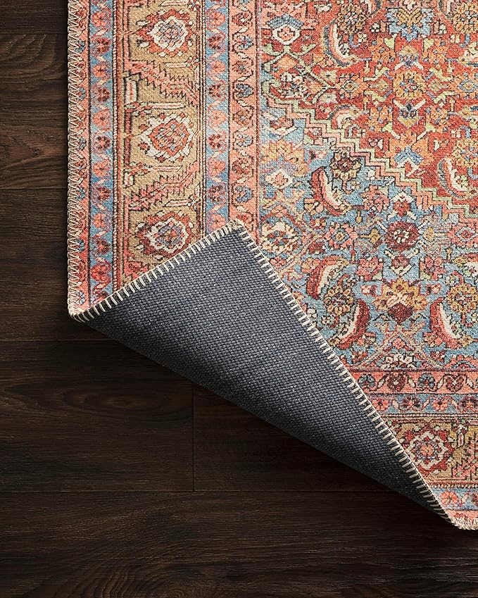 Loloi Loren Collection LQ-06 Red/Multi 8'-4" x 11'-6" Area Rug