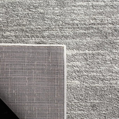 SAFAVIEH Adirondack Collection Runner Rug - 2'6" x 14', Ivory & Silver, Modern Ombre Design, Non Shedding & Easy to Clean, Ideal for Hallway, Foyer, Kitchen, Entryway, Bedroom (ADR113B)