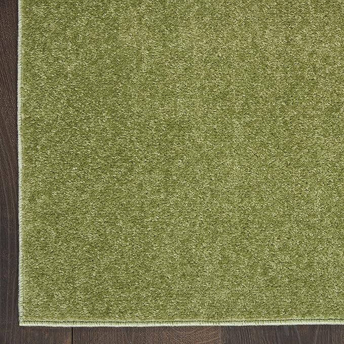 Nourison Home Nourison Essentials Green 7' x 10' Area Rug - Easy Clean, Non Shedding, Bed Room, Living Room, Dining Room, Kitchen (7' x 10')