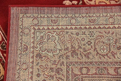 Unique Loom Reza Collection Traditional Persian Style Area Rug, 6 x 9 ft, Burgundy/Ivory