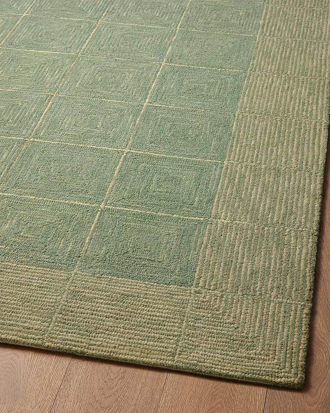 Loloi Chris Loves Julia Francis Collection FRA-02 Green/Natural 2'-6" x 7'-6" Runner Rug