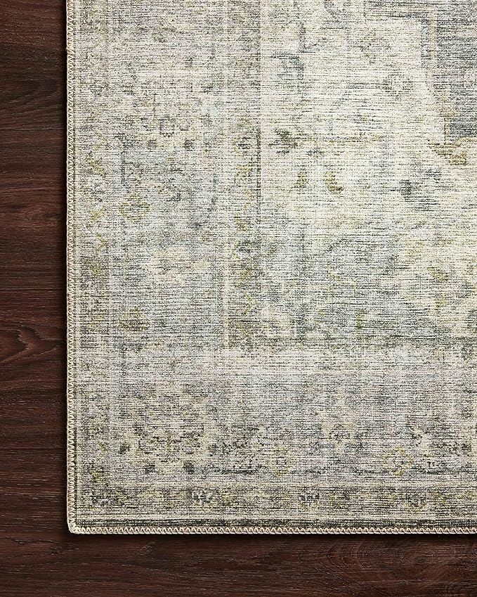 Loloi Skye Collection SKY-12 Charcoal/Dove 7' x 9' Oval Area Rug