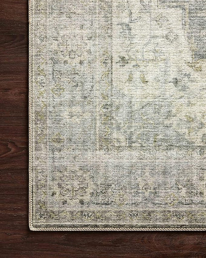 Loloi Skye Collection SKY-12 Charcoal/Dove 7' x 9' Oval Area Rug