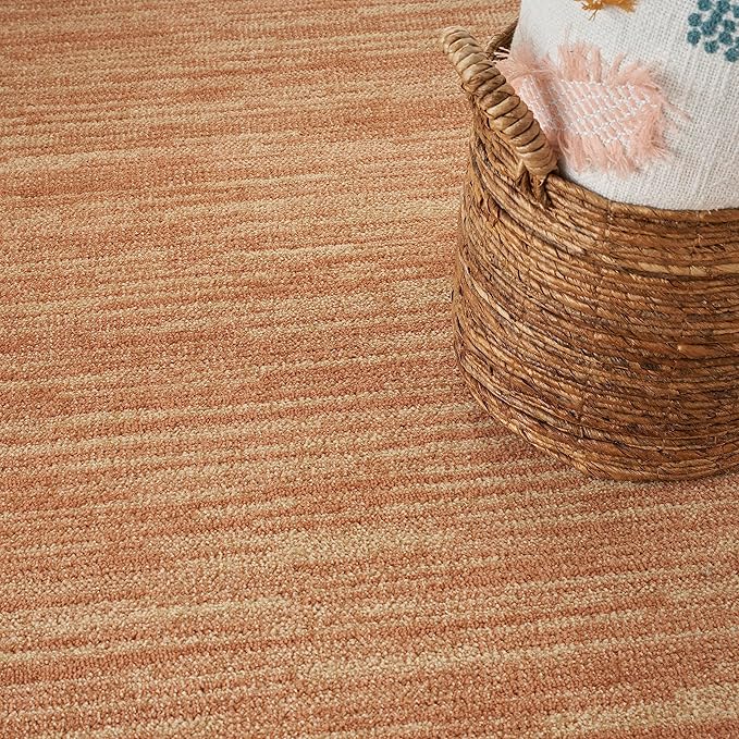 Nourison Home Nourison Essentials Rust 8' x 10' Area Rug - Easy Clean, Non Shedding, Bed Room, Living Room, Dining Room, Kitchen (8' x 10')