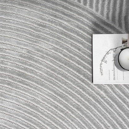 Abani Grey Area Rug for Living Room, Bedroom - Zen Reiki Pattern- 4 x 6 -Durable & Easy to Clean