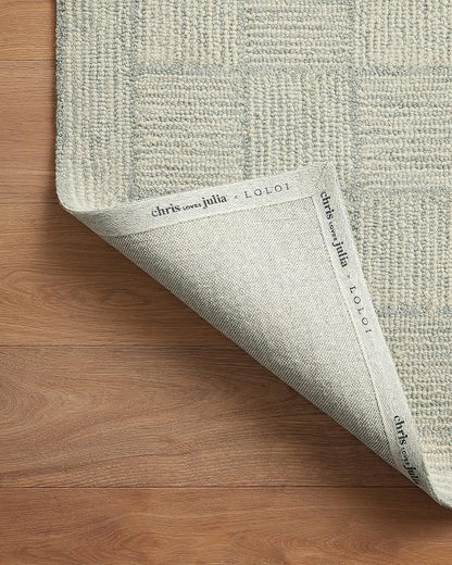 Loloi Chris Loves Julia Francis Collection FRA-03 Silver/Sky 8'-6" x 12' Area Rug