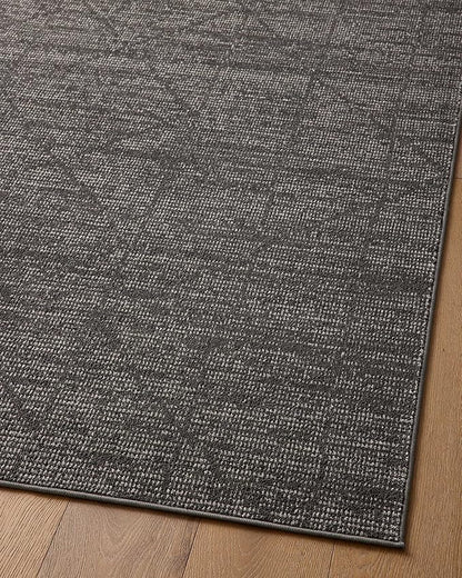 Loloi Kamala Collection KAM-06 Charcoal/Ivory 4'-0" x 6'-0" Accent Rug