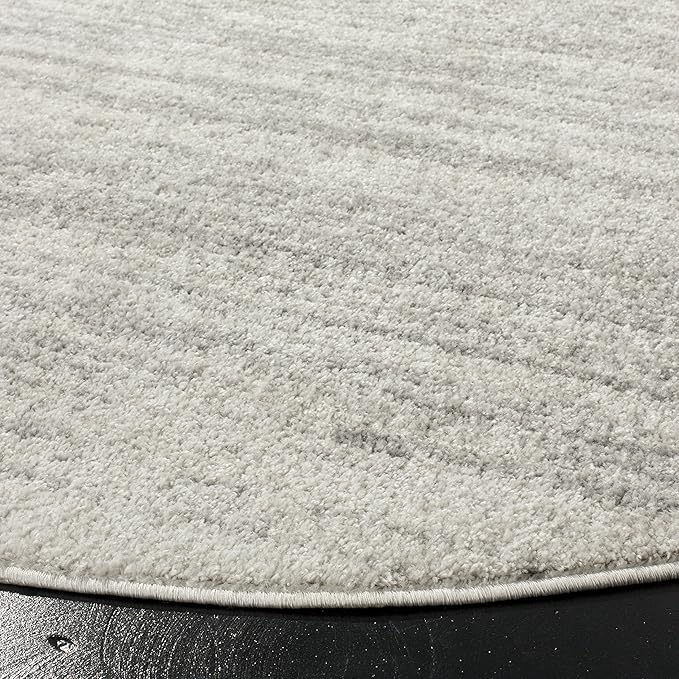 SAFAVIEH Adirondack Collection Area Rug - 12' Round, Light Grey & Grey, Modern Ombre Design, Non Shedding & Easy to Clean, Ideal for Living Room, Bedroom, Office, Dining Space (ADR113C)