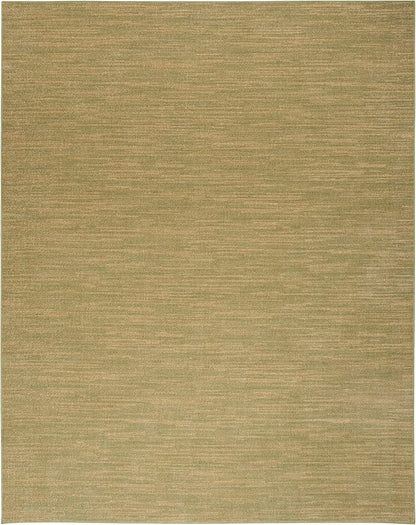 Nourison Home Nourison Essentials Green Gold 7' x 10' Area Rug - Easy Clean, Non Shedding, Bed Room, Living Room, Dining Room, Kitchen (7' x 10')