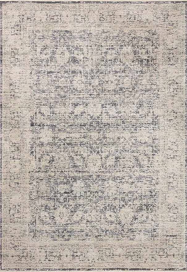 Loloi Amber Lewis Alie Collection ALE-05 Charcoal/Beige 11'-6'' x 15'-7'', .13'' Pile Height, Area Rug