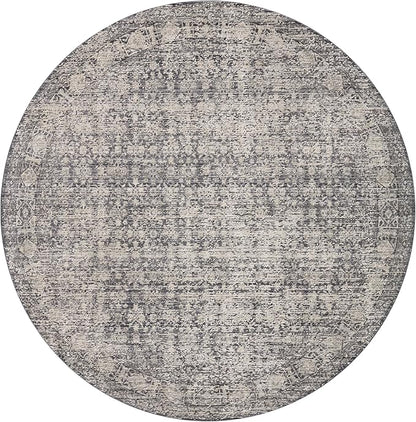 Loloi Amber Lewis Alie Collection ALE-03 Charcoal/Dove 2'-7'' x 12'-0'', .13'' Pile Height, Runner Rug