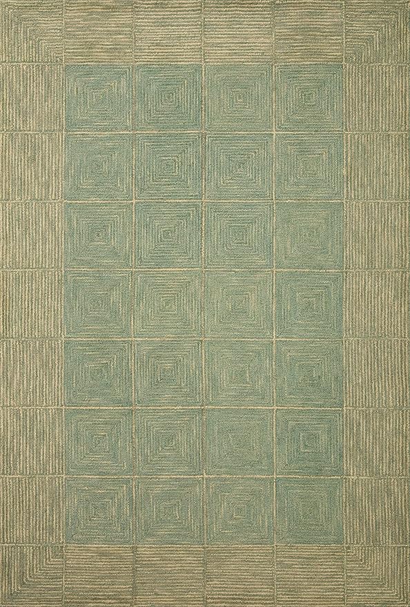 Loloi Chris Loves Julia Francis Collection FRA-02 Green/Natural 2'-0" x 5'-0" Accent Rug