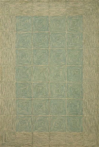 Loloi Chris Loves Julia Francis Collection FRA-02 Green/Natural 2'-0" x 5'-0" Accent Rug