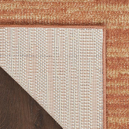 Nourison Home Nourison Essentials Rust 8' x 10' Area Rug - Easy Clean, Non Shedding, Bed Room, Living Room, Dining Room, Kitchen (8' x 10')