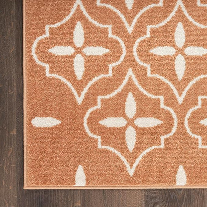Nourison Home Nourison Essentials Copper 4' x 6' Area Rug - Easy Clean, Non Shedding, Bed Room, Living Room, Dining Room, Kitchen (4' x 6')