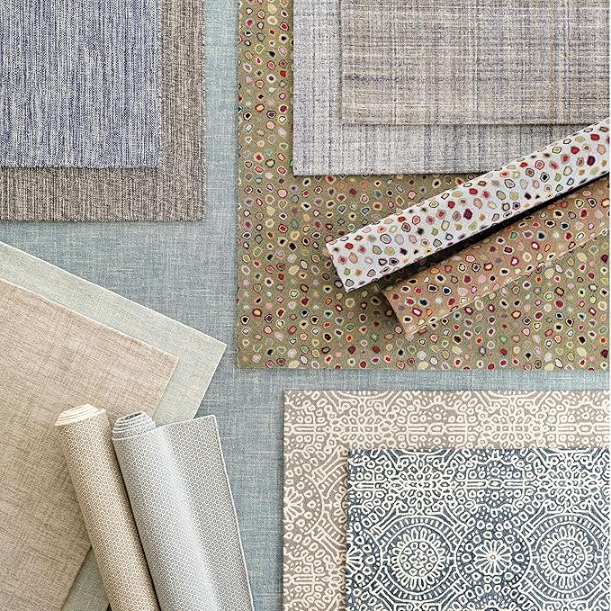 Dash and Albert Crosshatch Wool Area Rug - 6' x 9' Aegean Solid Hand Micro Hooked Accent Rug - Durable, High Traffic Areas Bedroom, Hallway, Stairs - Premium Luxury Hotel Quality Soft Breathable