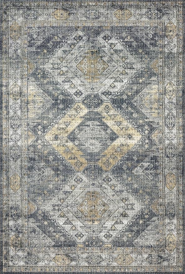 Loloi II Skye Collection SKY-09 Graphite/Silver 2'-6" x 10'-0" Runner Rug