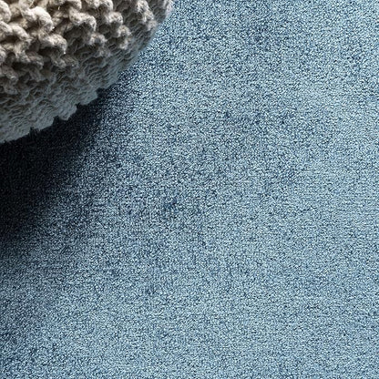 JONATHAN Y Haze Solid Low-Pile Turquoise Indoor Area Rug 8x10, Coastal,Bohemian,Minimalist,Classic, Easy-Cleaning for Living Room,Bedroom,Kitchen,Pet Friendly,Non-Shedding (SEU100H-8)