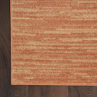 Nourison Home Nourison Essentials Rust 2'2" x 10' Area Rug - Easy Clean, Non Shedding, Bed Room, Living Room, Dining Room, Kitchen (10' Runner)