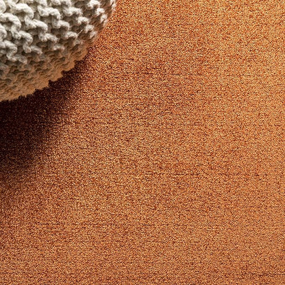 JONATHAN Y Haze Solid Low-Pile Orange Indoor Area Rug 6x9, Coastal,Bohemian,Minimalist,Classic, Easy-Cleaning for Living Room,Bedroom,Kitchen,Pet Friendly,Non-Shedding (SEU100M-6)